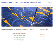 Tablet Screenshot of marbled-paper-arts.com